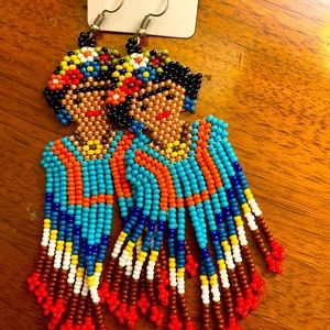 NWOT Frida Khalo Earrings